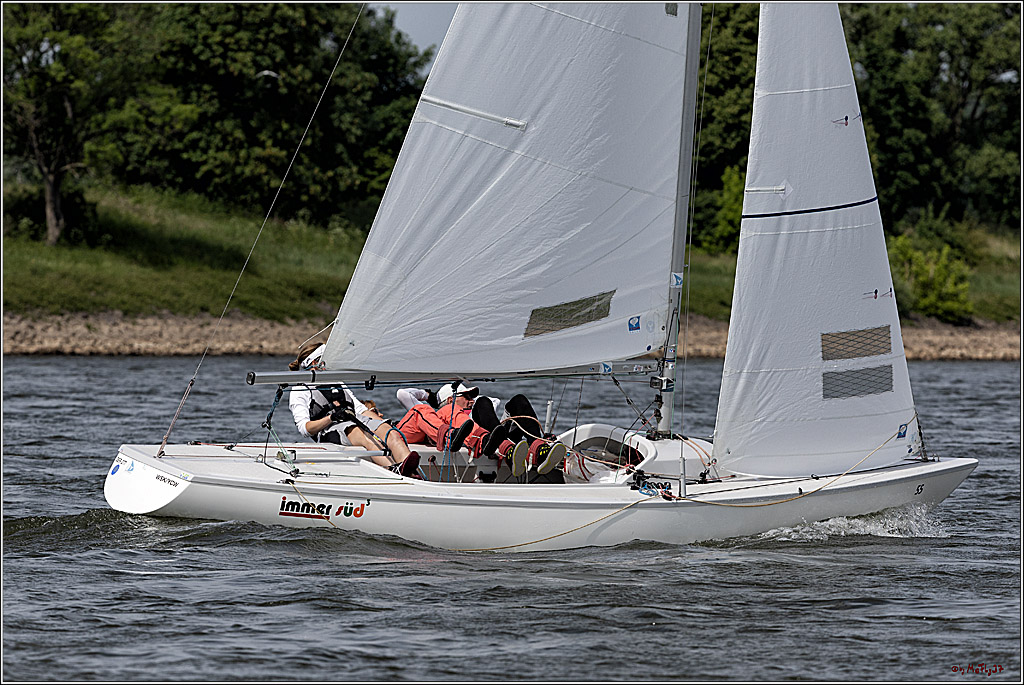 100 Jahre Rheinwoche 2022 - 2. Wettfahrt  Hitdorf - Duesseldorf, 03.06.2022,